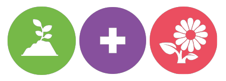 Dry fertilizer or dry product icon, additive nutrient icon, flowering stage icon