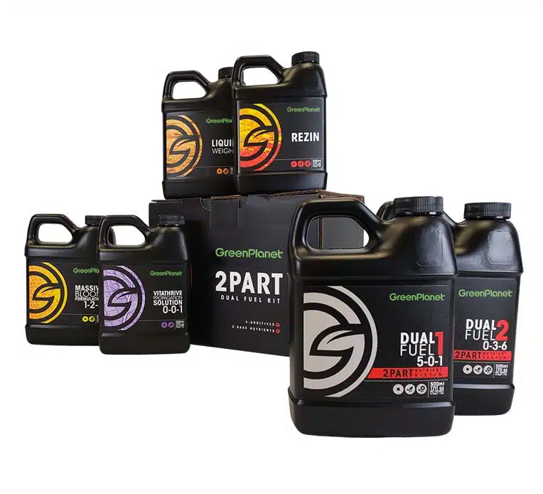 GreenPlanet Nutrients 2 part dual fuel feed program bundle